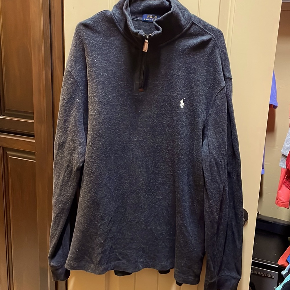 Men’s polo zip up sweater